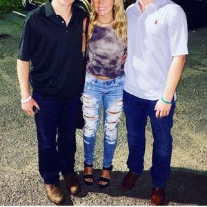 Ripped American Eagle Super Stretch Skinny Jeans